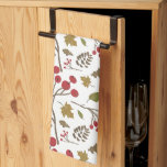 Autumn leaves holly foliage fall colour pattern tea towel<br><div class="desc">Introducing our Autumn Leaves and Holly Foliage Kitchen Towel, a vibrant and stylish addition to your kitchen decor for the fall season. Autumnal Elegance: Adorned with a rich palette of fall colours, this kitchen towel features a stunning pattern of autumn leaves and holly foliage, adding a touch of seasonal elegance...</div>