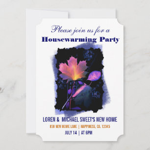 Autumn Leaves Housewarming Invitation