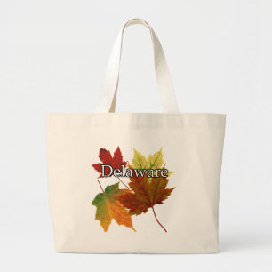 AUTUMN LEAVES IN DELAWARE LARGE TOTE BAG