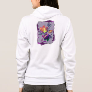 Autumn Leaves in Lilac Hoodie