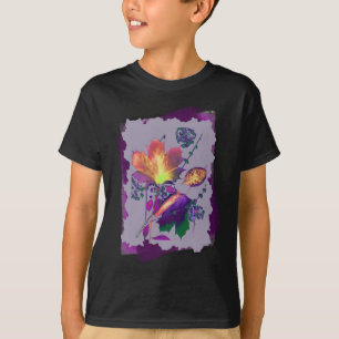 Autumn Leaves in Lilac with Purple T-Shirt