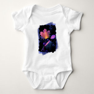 Autumn Leaves in Neon and Blue Baby Bodysuit