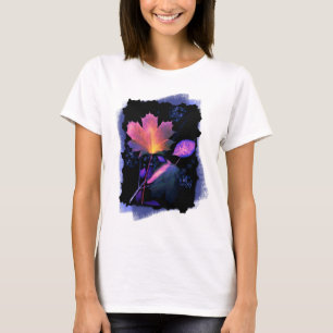 Autumn Leaves in Neon and Blue T-Shirt