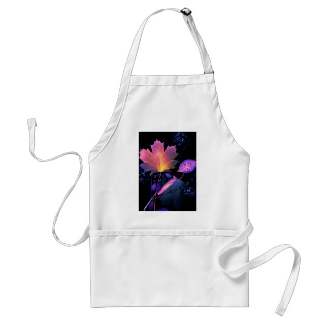 Autumn Leaves in Neon Standard Apron (Front)