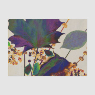 Autumn Leaves in Royal Colours Tissue Paper