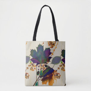 Autumn Leaves in Royal Colours Tote Bag