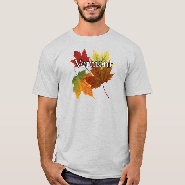 AUTUMN LEAVES IN VERMONT T-Shirt (Front)