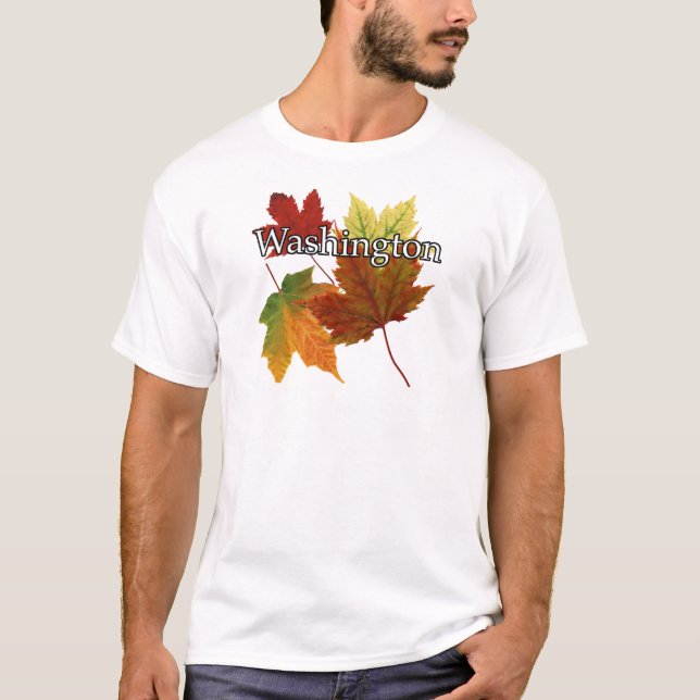 AUTUMN LEAVES IN WASHINGTON T-Shirt (Front)