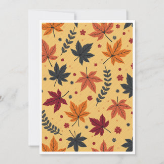 Autumn Leaves Invitation