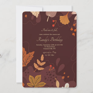 Autumn Leaves Invitation