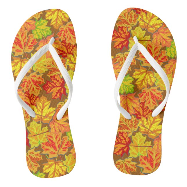 Autumn Leaves Jandals (Footbed)