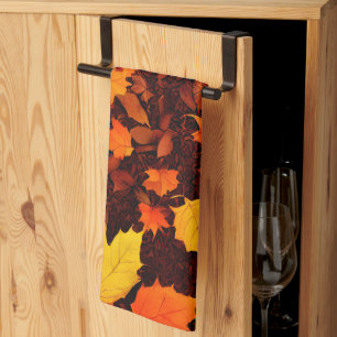 Autumn Leaves Kitchen Towels