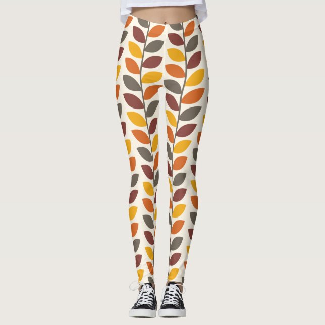 Autumn Leaves Leggings (Front)