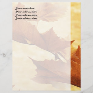 Autumn Leaves Letterhead Design