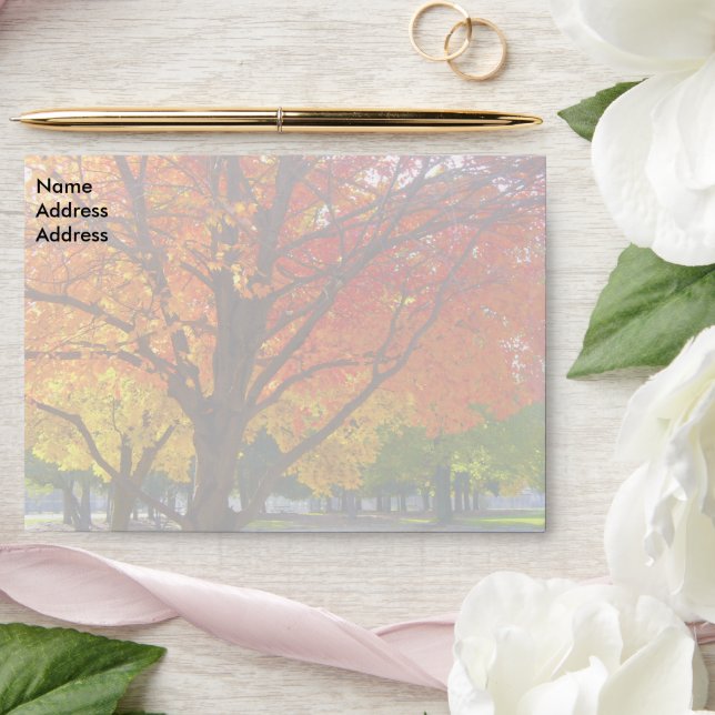 Autumn Leaves Light Classic Envelope (Wedding)