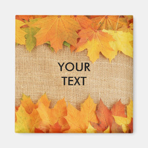Autumn leaves magnet