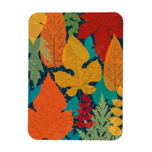 Autumn leaves magnet