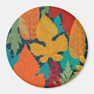 Autumn leaves magnet