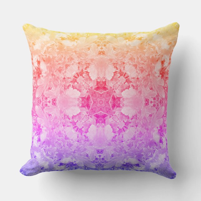 Autumn Leaves Meditative Mandala Art 3 Pillow (Front)