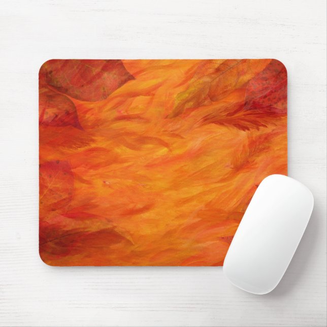 Autumn Leaves Mousepad (With Mouse)