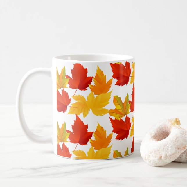 Autumn Leaves Mug (With Donut)