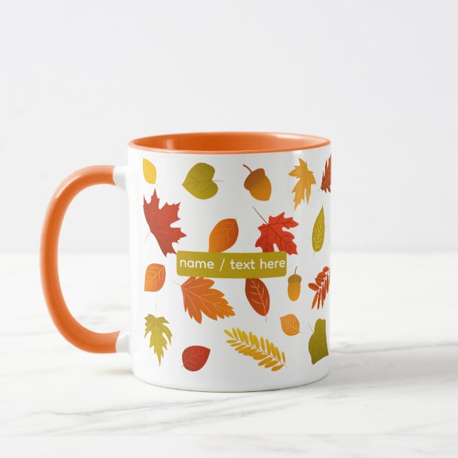 Autumn Leaves Mug – Cosy Season (Left)