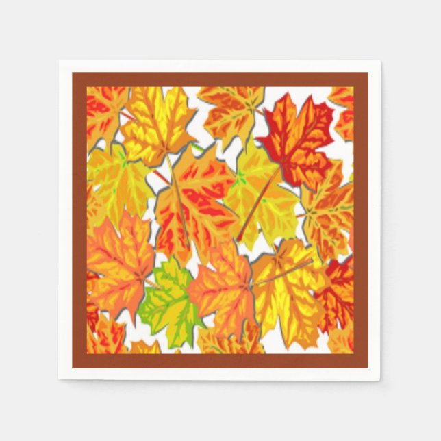 AUTUMN LEAVES NAPKIN (Front)