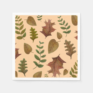 Autumn leaves napkin