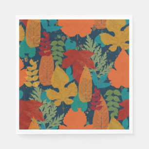 Autumn leaves napkin