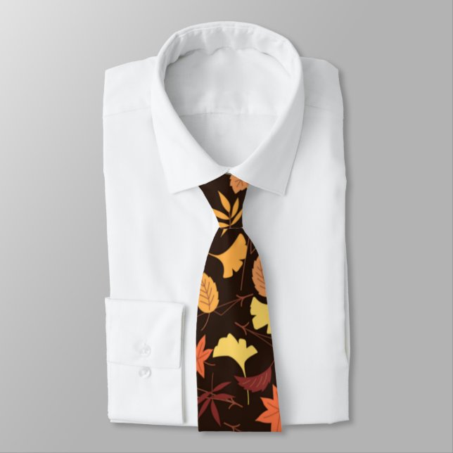 Autumn Leaves Neck Tie Fall (Tied)