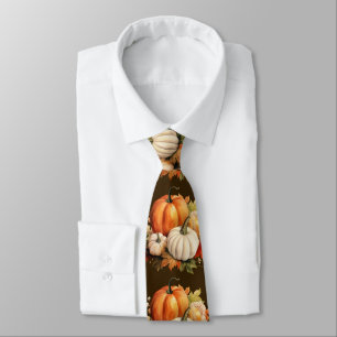 Autumn Leaves Neck Tie – Watercolor Fall Fashion