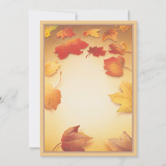Autumn Leaves © Note Card (Front)