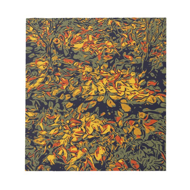 Autumn leaves notepad (Front)