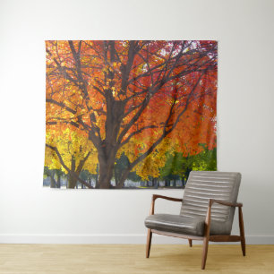 Autumn Leaves of Yellow and Orange Photo Tapestry