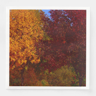 Autumn Leaves of Yellow and Purple, ZSSPG Napkin