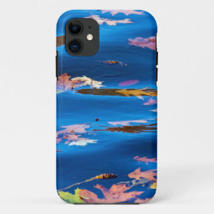 Autumn Leaves on Blue Water Case-Mate iPhone Case