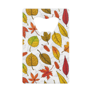 Autumn leaves on white