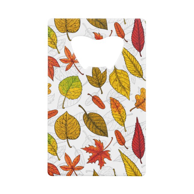 Autumn leaves on white (Front)