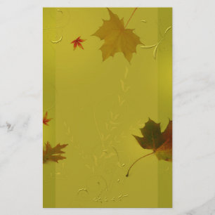 Autumn Leaves Ornaments - Stationery Letterhead