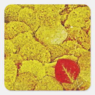 Autumn leaves - Painting Art Stickers