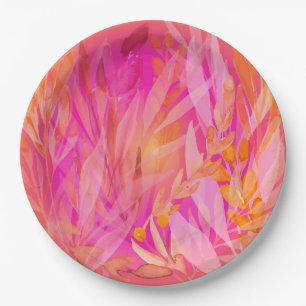 Autumn Leaves Paper Plate