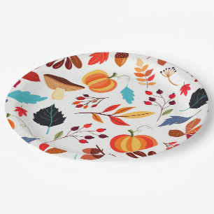 Autumn Leaves Paper Plates