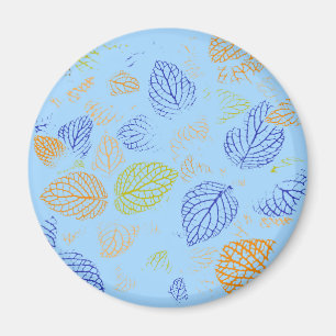 Autumn, Leaves Pattern 3 Magnet