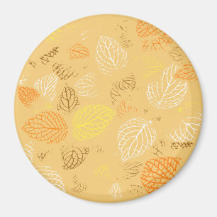 Autumn, Leaves Pattern 4 Magnet