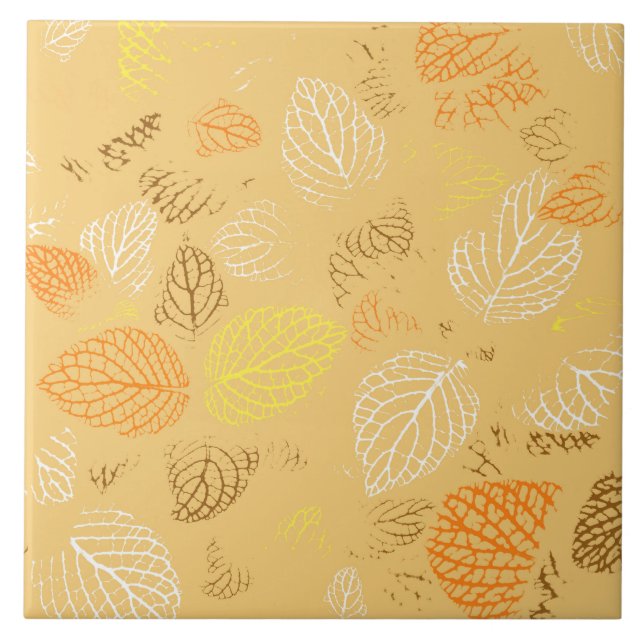 Autumn, Leaves Pattern 4 Tile (Front)