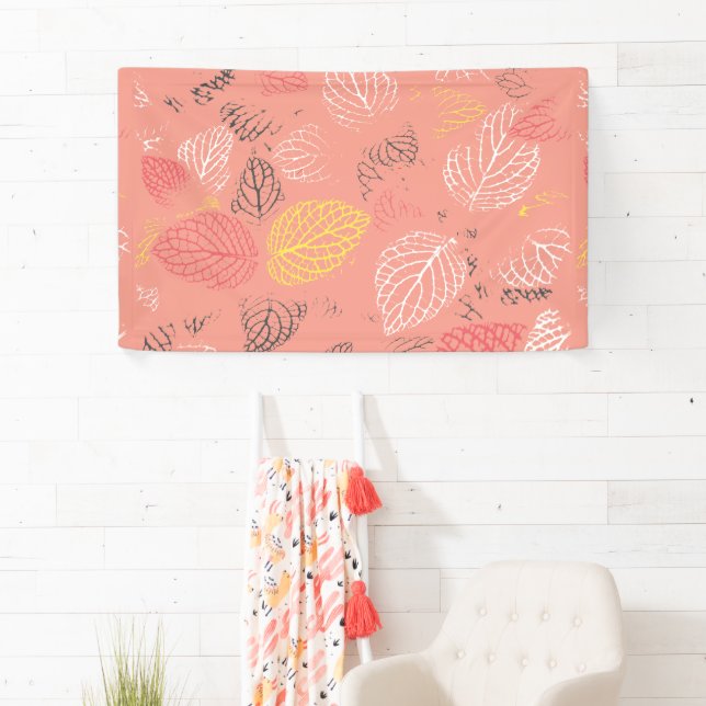 Autumn Leaves Pattern 5 Banner (Insitu)