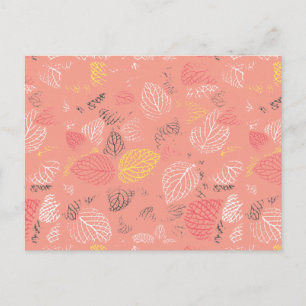 Autumn Leaves Pattern 5 Postcard