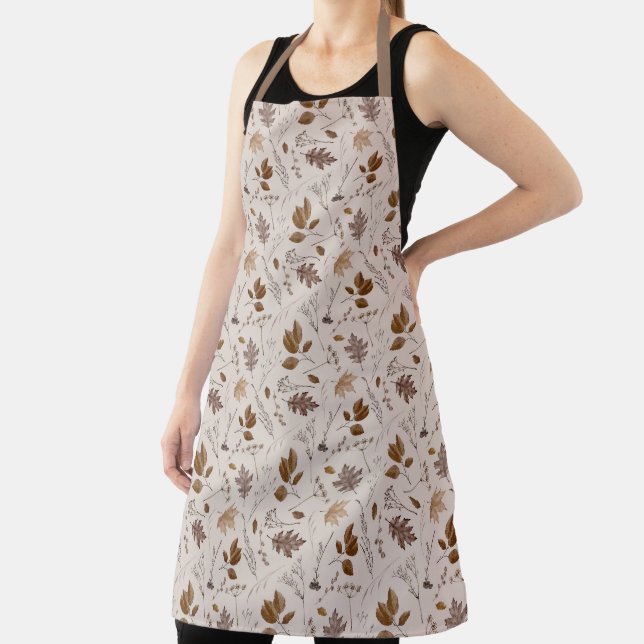Autumn Leaves Pattern Apron (Insitu)