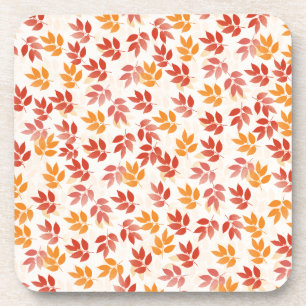 Autumn Leaves Pattern Coaster