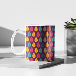 Autumn Leaves Pattern Coffee Mug